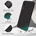 Miniatyrbild 2 av 5: Huawei P30 Pro Gummibelagd Mattsvart Silikon Skal Kameraskydd Liquid - Svart Svart