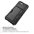 Miniatyrbillede 3 af 7: iPhone 6S Plus stødsikkert cover med kortrum Solid V2 Black