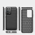 Miniatyrbillede 7 af 7: Samsung S21 Ultra Shockproof Shell SlimCarbon Black