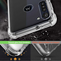 Pikkukuva 3 / 7: Motorola Moto G8 Power Iskuja vaimentava silikonikotelo Shockr Transparent
