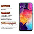 Miniatyrbild 5 av 7: 2-PACK Samsung A70 Härdat Glas 0.26mm 2.5D 9H Fullframe Transparent