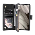 Miniatyrbild 4 av 7: Google Pixel 8a Multifunktionellt Plånboksfodral Zipper 8-Fack