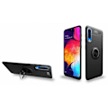 Miniatyrbillede 3 af 7: Samsung A70 Praktisk stødsikkert cover med ringholder V3 Black