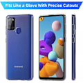 Miniatyrbillede 2 af 5: Samsung A21s Softvægt Simple Transparent