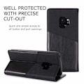 Miniatyrbild 4 av 7: Samsung S9 Plus Elegant Fodral i PU-Läder med RFID Block Svart
