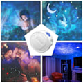 Miniatyrbillede 5 af 7: Stjerneprojektor Rumlampe i LED & Bluetooth Speaker V2 White