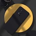 Miniatyrbild 4 av 4: OnePlus 8 Gummibelagd Mattsvart Silikon Skal Svart