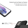 Pikkukuva 6 / 6: Samsung Galaxy S21 Plus iskunkestävä kotelo korttipaikalla Black