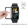 Miniatyrbillede 3 af 6: 2-PACK Huawei Watch Fit FullFrame 3D hærdet glas 0,26 mm 9H Transparent