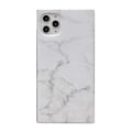 Miniatyrbillede 2 af 5: iPhone 12 Pro Max Stilfuld Marble Shell Square Vit