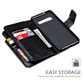 Miniatyrbillede 4 af 10: Samsung S10 Plus praktisk pung-etui med 12-bakker Array V4