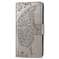Miniatyrbillede 7 af 8: iPhone 11 Pung-etui PU-læder 4-LOMMES Motiv Sommerfugl Lila