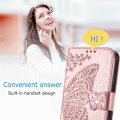 Pikkukuva 11 / 11: Xiaomi Redmi Note 9 lompakkokotelo PU-nahkainen 4-taskuinen perhonen Pink gold