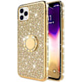 Miniatyrbillede 7 af 7: iPhone 11 Pro Max stødabsorberende cover med Ring Holder Strass Guld