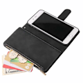 Miniatyrbillede 6 af 7: iPhone 7 Plus / 8 Plus multifunktionelt pung etui Lynlås 8-rum Vinröd