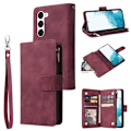 Miniatyrbillede 5 af 6: Samsung S22 Plus multifunktionelt pung etui Lynlås 8-rum Svart