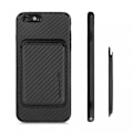 Miniatyrbillede 7 af 11: iPhone 6S Plus Stødsikkert etui med magnetisk kortholder Magsafe RFID Black
