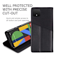 Miniatyrbillede 4 af 7: Elegant etui til Google Pixel 4 XL i PU-læder med RFID-blok Black