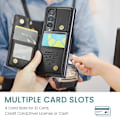 Miniatyrbild 5 av 8: CaseMe Stöttåligt Skal Korthållare Stativ 4-Fack Samsung Z Fold 3 Svart