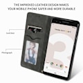 Pikkukuva 2 / 7: Google Pixel 3 XL Flip Case Card Lokero Mokka Black
