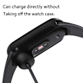 Pikkukuva 5 / 5: 2-PACK Xiaomi Mi Band 6 NFC/5/4/3 Stötdämpande Skal 9H Härdat Glas 2in1 Svart