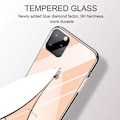 Miniatyrbild 3 av 7: iPhone 12 Mini Stötdämpande Skal 9H Härdat Glas Baksida Glassback Transparent