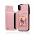 Miniatyrbillede 6 af 8: iPhone X Shockproof Cover Card Holder 3-SLOT Flippr V2 Pink gold