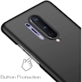 Pikkukuva 4 / 6: OnePlus 8 Pro Ultra-ohut kumipinnoitettu mattamusta Cover Basic V2 Black