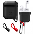 Pikkukuva 1 / 7: Iskunkestävä kansi Apple AirPodsille, sis. Karabiini Svart