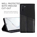 Miniatyrbillede 4 af 7: Samsung Note 10 Elegant etui i PU-læder med RFID-blok Black