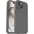 Miniatyrbild 1 av 5: iPhone 14 Plus Gummibelagt Skal med Kameraskydd Liquid V2 - Grå