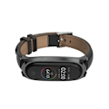 Pikkukuva 3 / 4: Amazfit Band 7 / 7 NFC tyylikäs nahkaranneke Retro Black