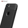 Miniatyrbild 3 av 9: iPhone 7 Stöttåligt & Stötdämpande Skal LeatherBack Svart