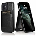 Miniatyrbillede 1 af 5: iPhone 12 Mini Mobil Cover Kortholder 6-SLOT Retro V3 Black