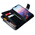 Miniatyrbild 1 av 5: Huawei P20 Pro Praktisk Plånboksfodral med 12-Fack Array V4 Svart