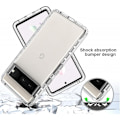 Miniatyrbild 4 av 4: Google Pixel 7a Heltäckande Premium 3D Skal 3in1 ThreeSixty Clear