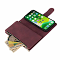 Miniatyrbillede 2 af 8: iPhone 13 Mini multifunktionelt pung etui Lynlås 8-rum Svart