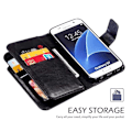 Miniatyrbillede 2 af 6: Samsung S7 Praktisk Pung-etui med 12-bakker Array V4 Black