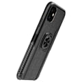 Miniatyrbild 6 av 6: iPhone 12 Mini Praktisk Stöttåligt Skal med Ringhållare V5 Svart