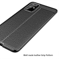 Miniatyrbillede 4 af 5: Samsung S20 Plus stød- og stødabsorberende cover Litchi Black