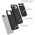 Pikkukuva 3 / 9: iPhone 7 Plus / 8 Plus Iskunkestävä kansi Jalusta ja korttipaikka ThinArmor V3 Black