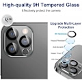 Miniatyrbild 3 av 4: 2-PACK iPhone 11 Pro Max Skydd Linsskydd Kameraskydd Transparent