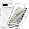 Miniatyrbild 1 av 4: Google Pixel 7 Heltäckande Premium 3D Skal 3in1 ThreeSixty Clear