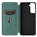 Pikkukuva 4 / 10: Samsung S21 Plus Flip Case -korttipaikka CarbonDreams Vihreä Green