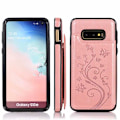 Pikkukuva 7 / 7: Samsung S10e Iskunkestävä kotelo, 3-taskuinen Flippr V2 Pink gold