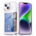 Miniatyrbild 1 av 7: iPhone 11 Stöttåligt Skal med Kortfack V3 Transparent