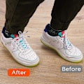 Miniatyrbillede 6 af 6: Beskyttelse mod Skoveck / Gangfolder på sneakers White Small