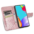Miniatyrbild 4 av 11: Samsung A53 5G Plånboksfodral PU-Läder 4-FACK Motiv Fjäril Rosa guld