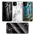 Miniatyrbillede 2 af 7: iPhone 14 Plus Marble Shell 9H hærdet glas bagside glas bagside V2 MultiColor Svart/Guld