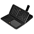 Miniatyrbillede 6 af 6: iPhone X Practical Wallet Case 2i1 med 11-rums løkke Svart